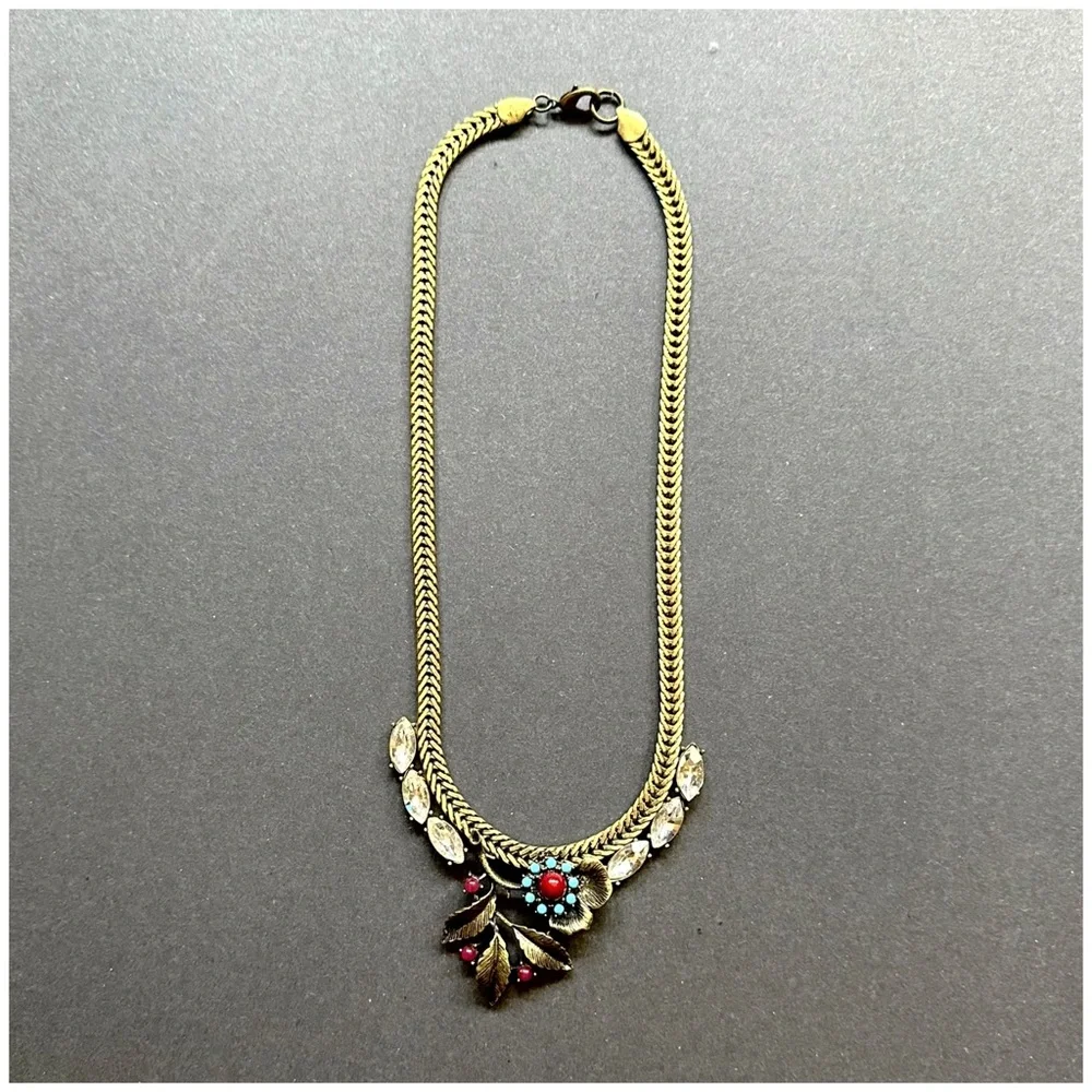 Anthro “Broderie Necklace” - Picture 4 of 8